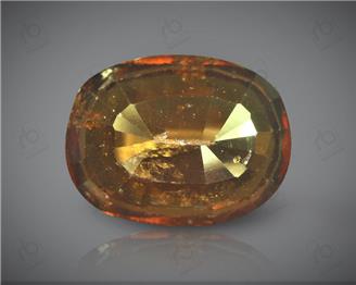 Natural Hessonite Garnet (Gomed) Certified  7.22 Cts ( 1223 )